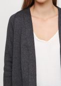 Кардіган жіночий Only Women сірий без гудзиків (болеро) з бавовни