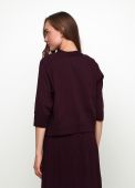Кардиган жіночий в'язаний Only Women фіолетовий з бавовни