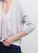 Кардиган жіночий в'язаний Only Women світло-сірий з італійської вовни