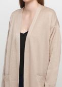 Кардиган жіночий в'язаний Only Women бежевий з бавовни