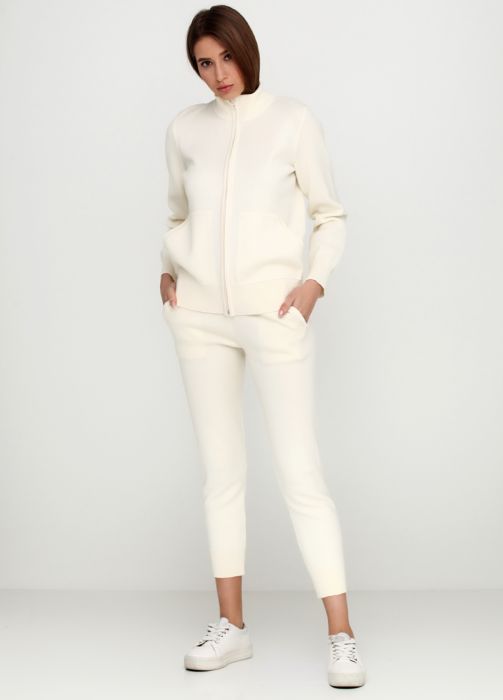 Костюм (толстовка, брюки) женский молочный демисезонный Only Women