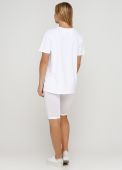 Костюм (футболка + капрі) жіночий Only Women білий