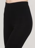 Легінси жіночі Only Women чорні з білою вишивкою знизу (низький зріст)
