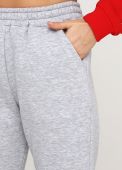 Брюки-джоггеры женские светло-серые зимние Only Women