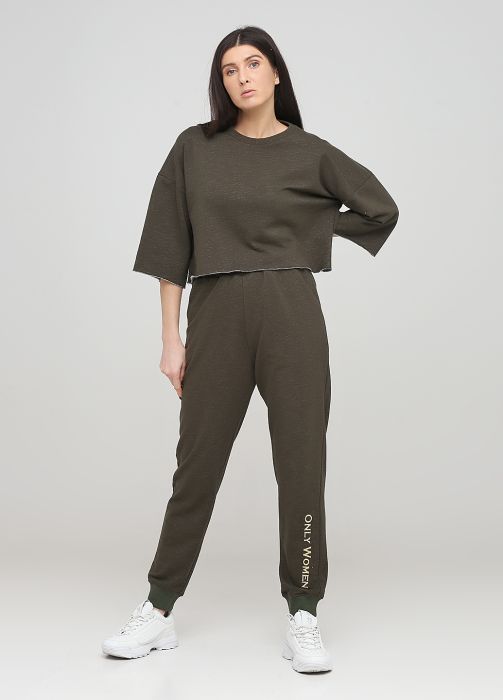 Штани-джогери жіночі демісезонні Only Women khaki (високий зріст) Штани-джогери жіночі демісезонні Only Women khaki (високий зріст)