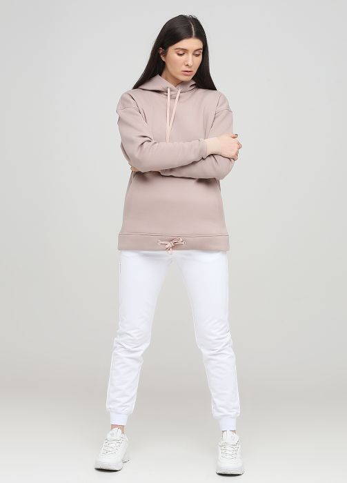 Штани-джогери жіночі демісезонні Only Women білі з червоним лого (в/зр)