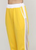 Штани-джогери жіночі літні Only Women жовті з сіткою збоку