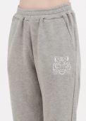 Брюки-джоггеры женские зимние Only Women серые из ангоры с серебристым тигром под карманом впереди (высокий рост) 