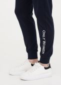 Штани-джогери жіночі літні Only Women темно-сині з великою білою вишивкою знизу (високий зріст) Штани-джогери жіночі літні Only Women темно-сині з великою білою вишивкою знизу (високий зріст)