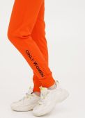 Штани-джогери жіночі демісезонні Only Women мандаринові з чорною вишивкою спереду (високий зріст)