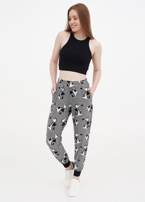 Штани-джогери жіночі демісезонні Only Women Dino сірі (низький зріст)