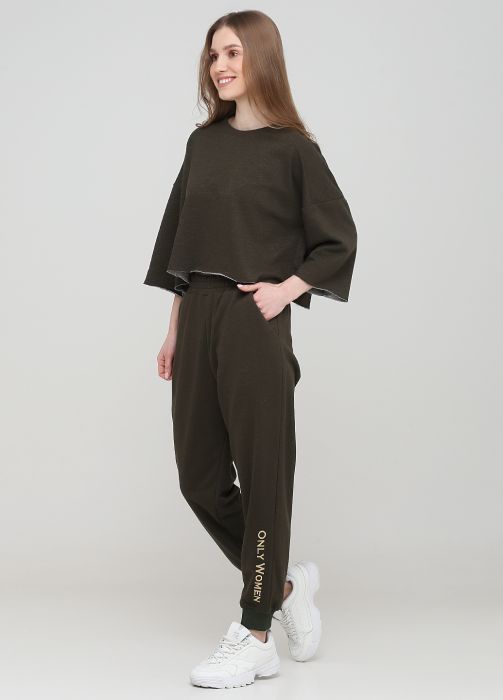 Штани-джогери жіночі демісезонні Only Women khaki (низький зріст) Штани-джогери жіночі демісезонні Only Women khaki (низький зріст)