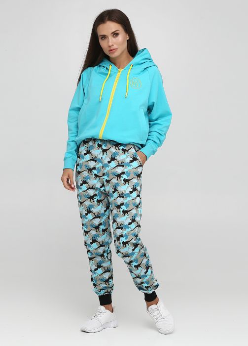 Штани-джогери жіночі демісезонні Only Women Dino бірюзові (низький зріст)