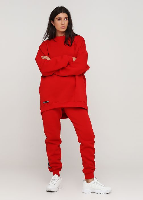 Штани-джогери жіночі зимові Only Women червоні (високий зріст)
