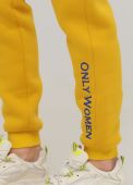 Брюки-джоггеры женские зимние Only Women горчичные (высокий рост)