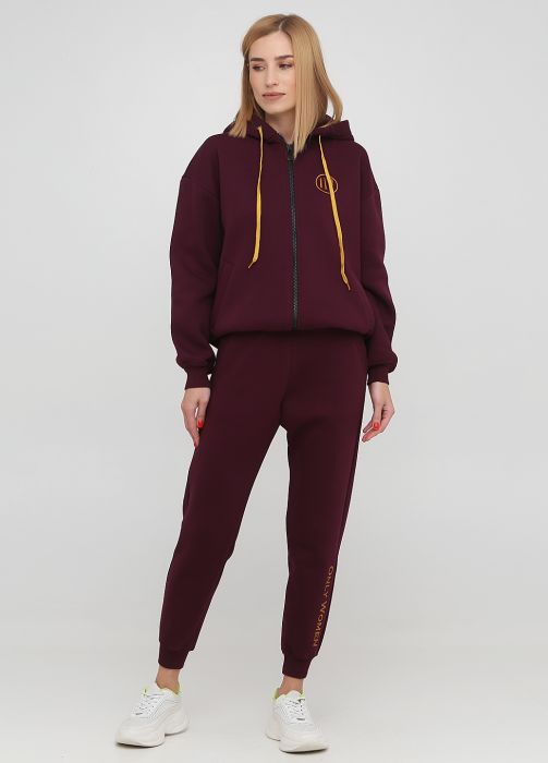 Штани-джогери жіночі зимові Only Women сливові (високий зріст)