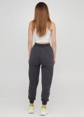 Штани-джогери жіночі демісезонні Only Women графітові з жовтою вишивкою (високий зріст)