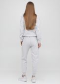Штани-джогери жіночі літні Only Women світло-сірі з сірою вишивкою знизу (низький зріст)