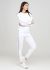 Брюки-джоггеры женские Only Women белые с кружевом