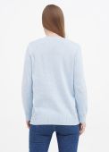 Пуловер жіночий в'язаний Only Women небесний з бавовни Пуловер жіночий в'язаний Only Women небесний з бавовни