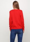 Пуловер жіночий в'язаний Only Women червоний з бавовни