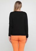 Пуловер жіночий в'язаний Only Women чорний з бавовни