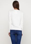 Пуловер женский вязаный Only Women белый из хлопка