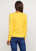 Пуловер женский вязаный Only Women желтый из хлопка