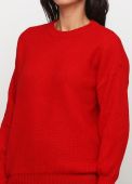 Джемпер жіночий в'язаний соти Only Women червоний