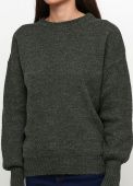 Джемпер жіночий в'язаний соти Only Women оливковий Джемпер жіночий в'язаний соти Only Women оливковий