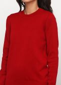 Джемпер женский вязаный Only Women красный из итальянской шерсти