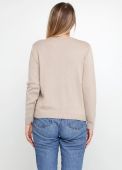 Джемпер жіночий в'язаний Only Women бежевий з бавовни