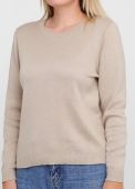 Джемпер жіночий в'язаний Only Women бежевий з бавовни
