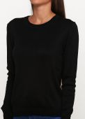 Джемпер жіночий в'язаний Only Women чорний з бавовни Джемпер жіночий в'язаний Only Women чорний з бавовни