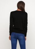 Джемпер жіночий в'язаний Only Women чорний з бавовни Джемпер жіночий в'язаний Only Women чорний з бавовни