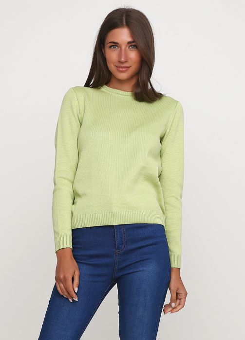 Джемпер женский вязаный Only Women светло-зеленый