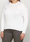 Джемпер женский вязаный Only Women 1 белый из хлопка