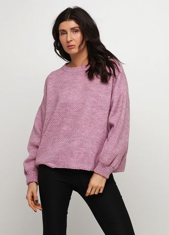 Джемпер жіночий в'язаний соти Only Women бузковий oversize Джемпер жіночий в'язаний соти Only Women бузковий oversize