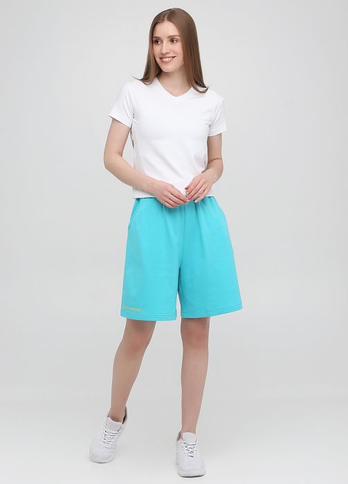 Шорты женские Only Women мятные удлиненные (двунитка)