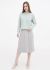 Спідниця жіноча в'язана Only Women світло-сіра з бавовни