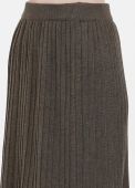 Юбка женская вязаная Only Women оливковый меланж  плиссе из итальянской шерсти Юбка женская вязаная Only Women оливковый меланж  плиссе из итальянской шерсти