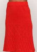 Юбка женская Only Women красная вязаная