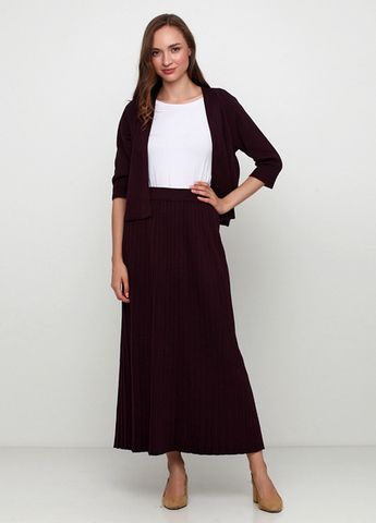 Юбка женская вязаная Only Women фиолетовая миди из хлопка