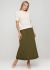 Спідниця жіноча в'язана Only Women оливкова з італійської вовни довга
