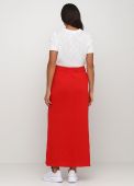 Юбка женская Only Women красная  длинная (из хлопка)