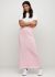 Спідниця жіноча в'язана Only Women рожева довга з бавовни