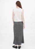 Спідниця жіноча в'язана Only Women сіра плісе з шовку подовжена