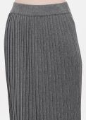 Спідниця жіноча в'язана Only Women сіра плісе з шовку подовжена