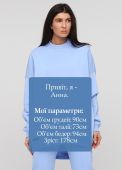 Світшот жіночий зимовий Only Women блакитний mega oversize
