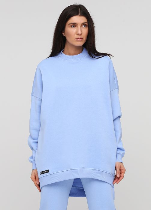 Світшот жіночий зимовий Only Women блакитний mega oversize